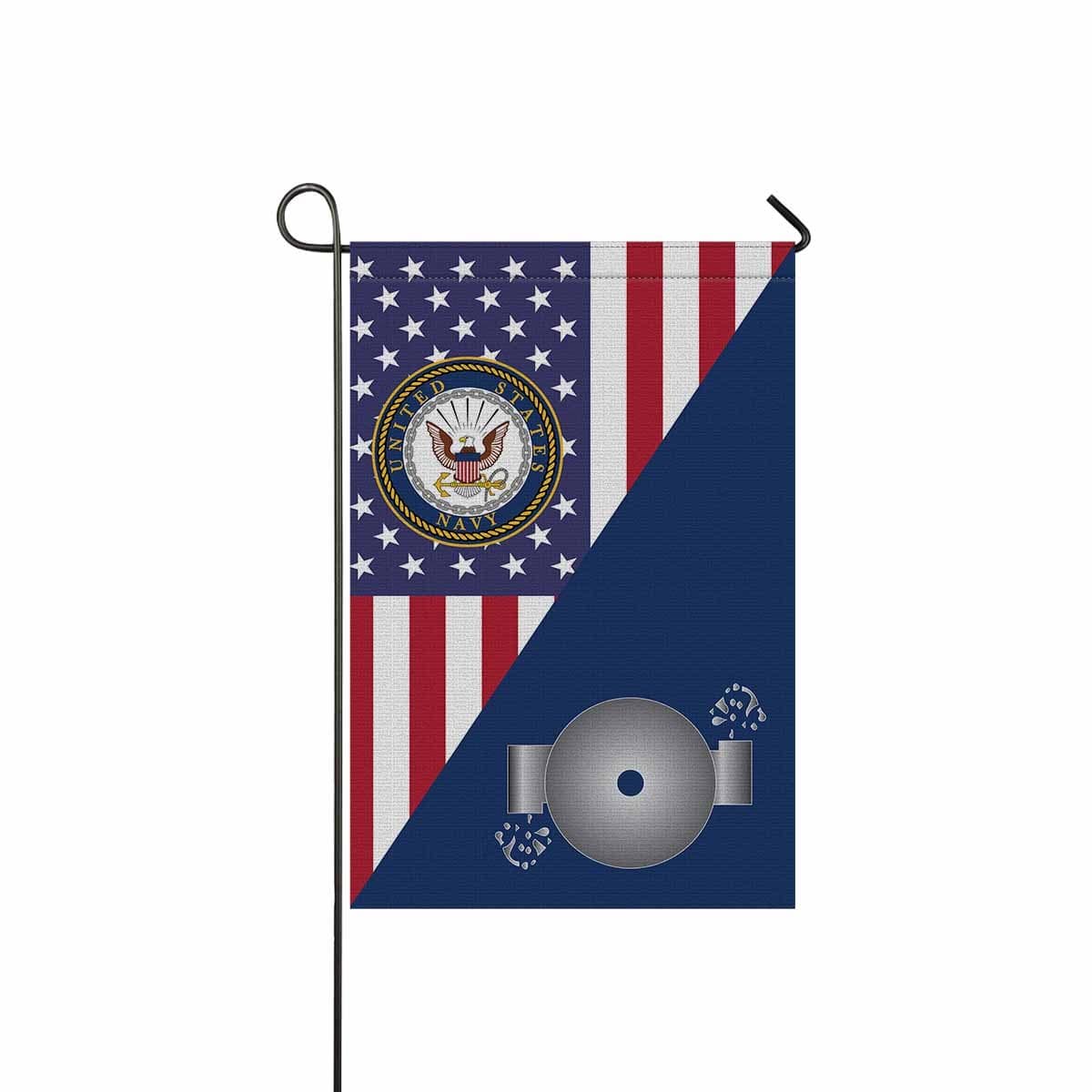 US Navy Boiler technician Navy BT Garden Flag/Yard Flag 12 inches x 18 inches Twin-Side Printing-GDFlag-Navy-Rate-Veterans Nation