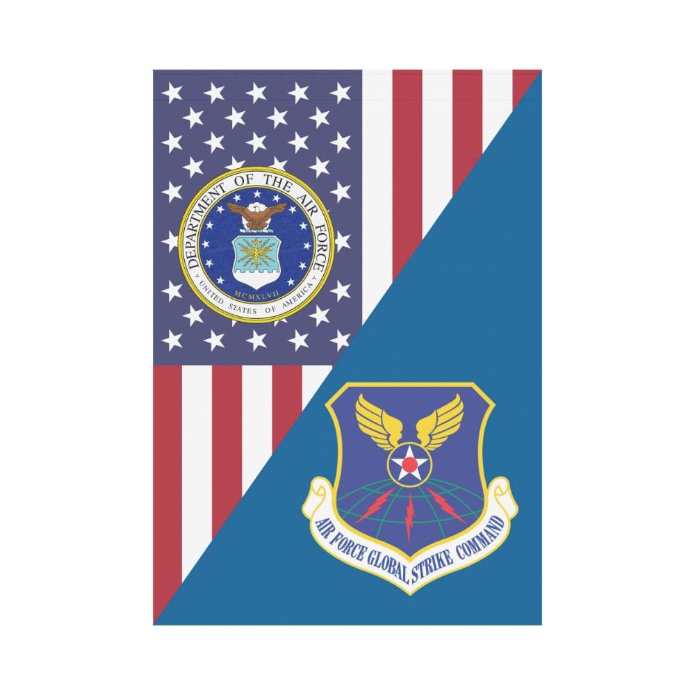 US Air Force Air Force Global Strike Command House Flag 28 inches x 40 inches Twin-Side Printing-HouseFlag-USAF-Shield-Veterans Nation