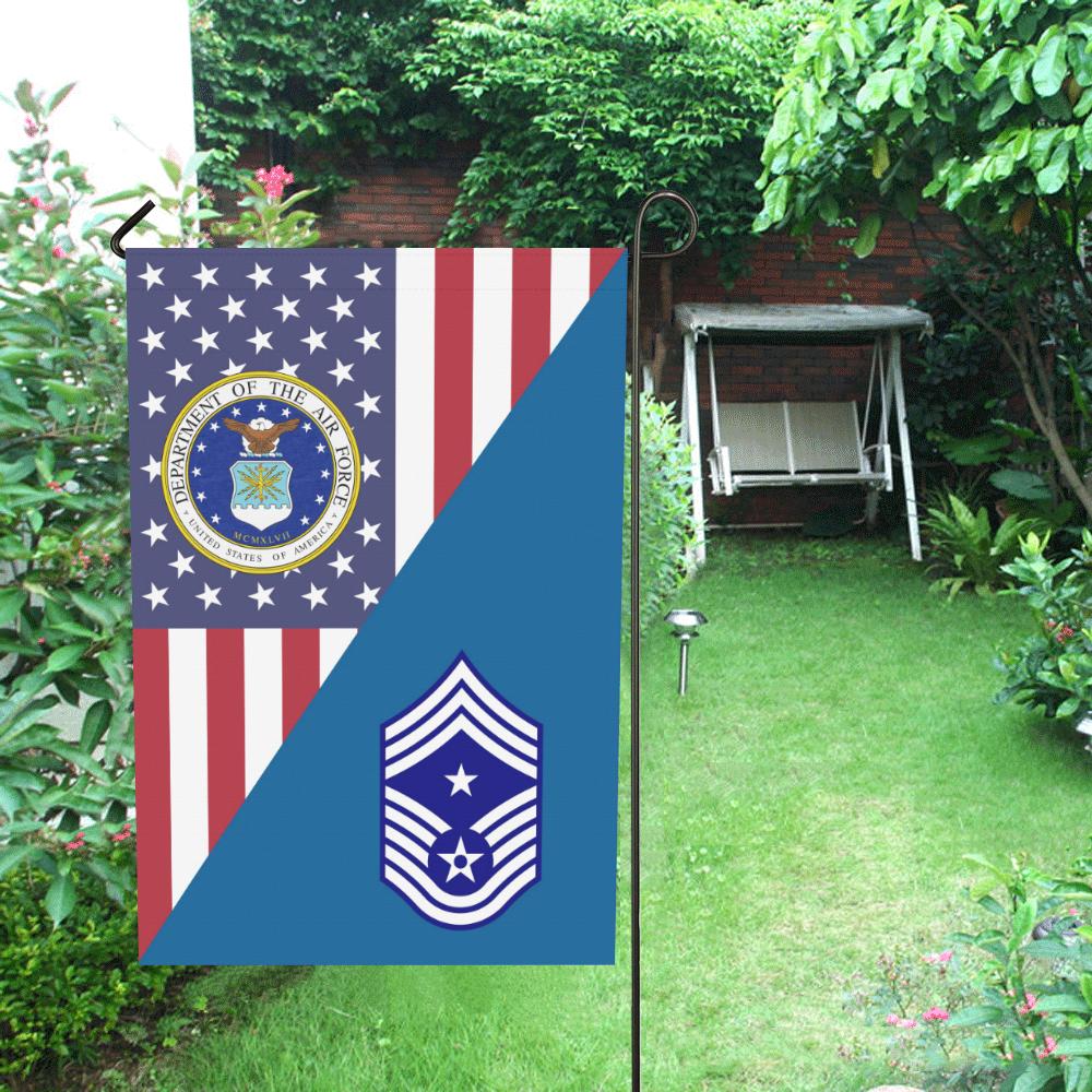 US Air Force E-9 Command Chief Masterergeant CCM House Flag 28 inches x 40 inches Twin-Side Printing-HouseFlag-USAF-Ranks-Veterans Nation