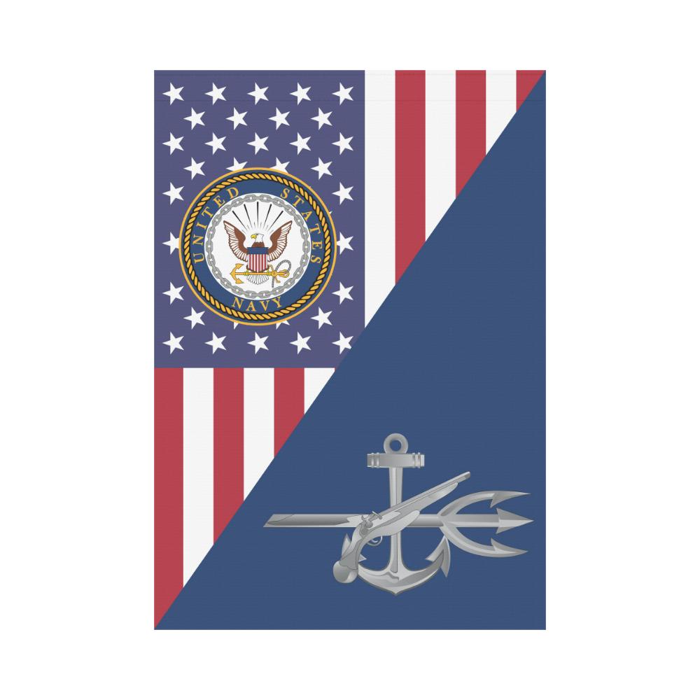 US Navy Special Warfare Operator Navy SO House Flag 28 inches x 40 inches Twin-Side Printing-HouseFlag-Navy-Rate-Veterans Nation