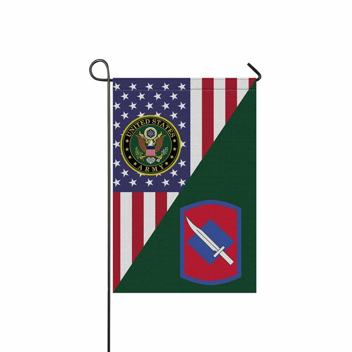 US ARMY 39TH INFANTRY BRIGADE Garden Flag/Yard Flag 12 inches x 18 inches Twin-Side Printing-GDFlag-Army-CSIB-Veterans Nation