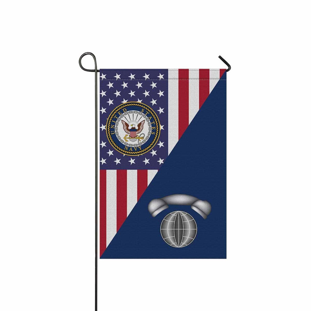 US Navy Interior Communications Electrician Navy IC Garden Flag/Yard Flag 12 inches x 18 inches Twin-Side Printing-GDFlag-Navy-Rate-Veterans Nation