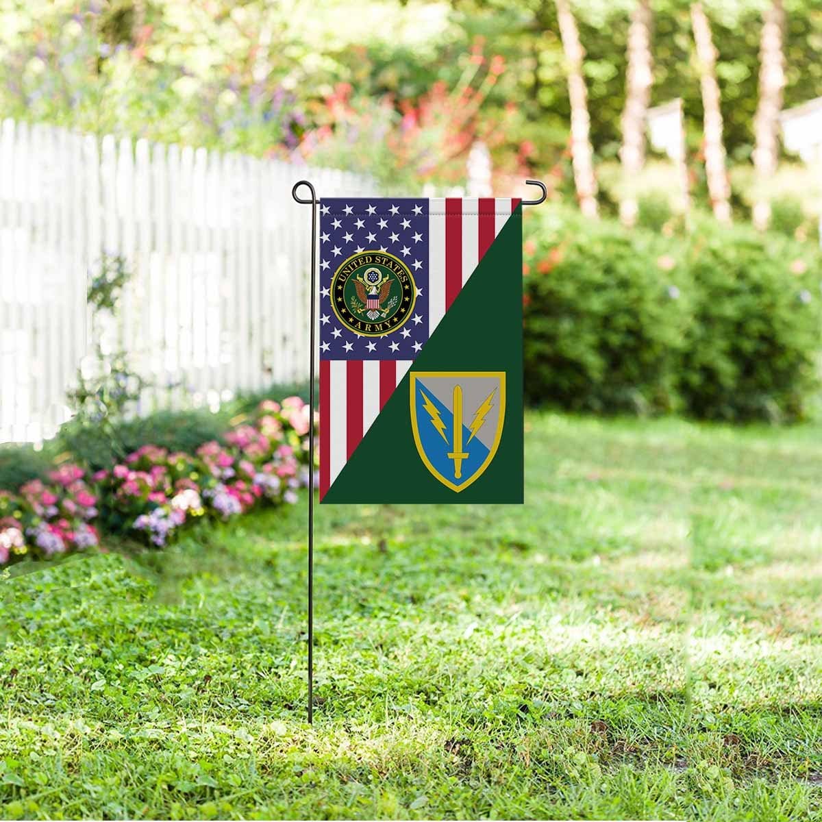 US ARMY 201 BATTLEFIELD SURVEILLANCE Garden Flag/Yard Flag 12 inches x 18 inches Twin-Side Printing-GDFlag-Army-CSIB-Veterans Nation