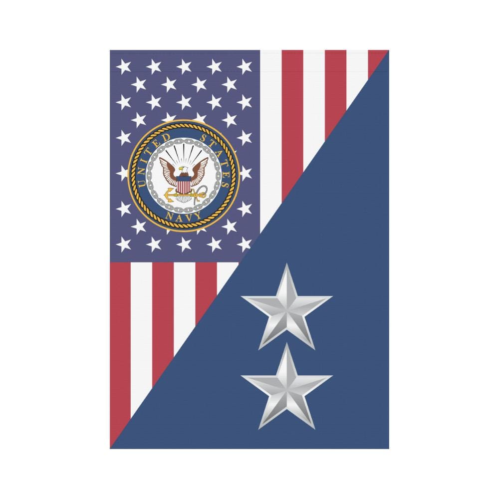 US Navy O-8 Rear Admiral O8 RADM Flag Officer House Flag 28 inches x 40 inches Twin-Side Printing-HouseFlag-Navy-Officer-Veterans Nation