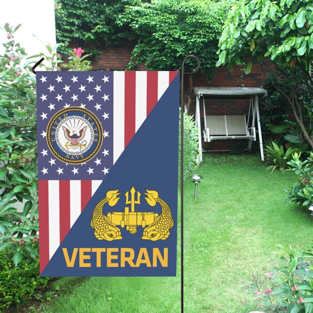 US Navy Deep Submergence Officer Badge Veteran House Flag 28 inches x 40 inches Twin-Side Printing-HouseFlag-Navy-Badge-Veterans Nation