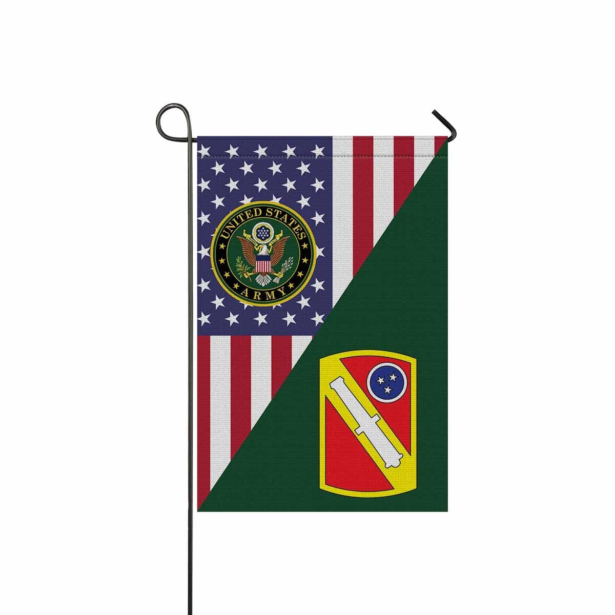 US ARMY 196 FIELD ARTILLERY BRIGADE Garden Flag/Yard Flag 12 inches x 18 inches Twin-Side Printing-GDFlag-Army-CSIB-Veterans Nation