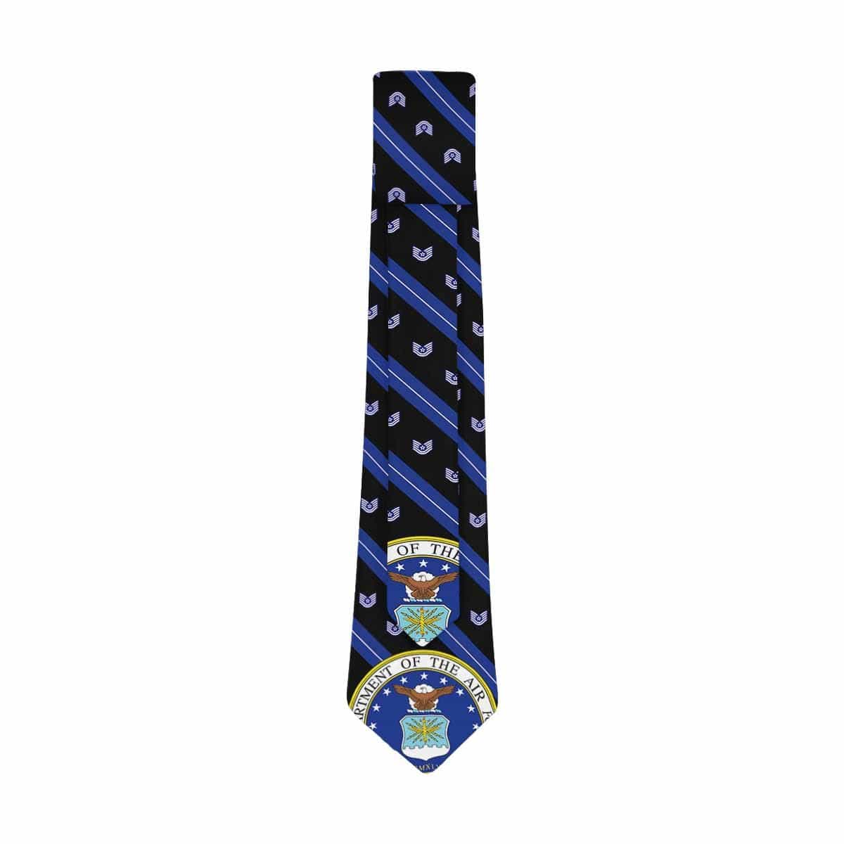 US Air Force E-6 Classic Necktie (Two Sides)-Necktie-USAF-Ranks-Veterans Nation