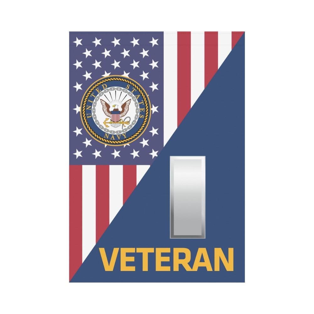 US Navy O-2 Lieutenant Junior Grade O2 LTJG Veteran House Flag 28 inches x 40 inches Twin-Side Printing-HouseFlag-Navy-Officer-Veterans Nation