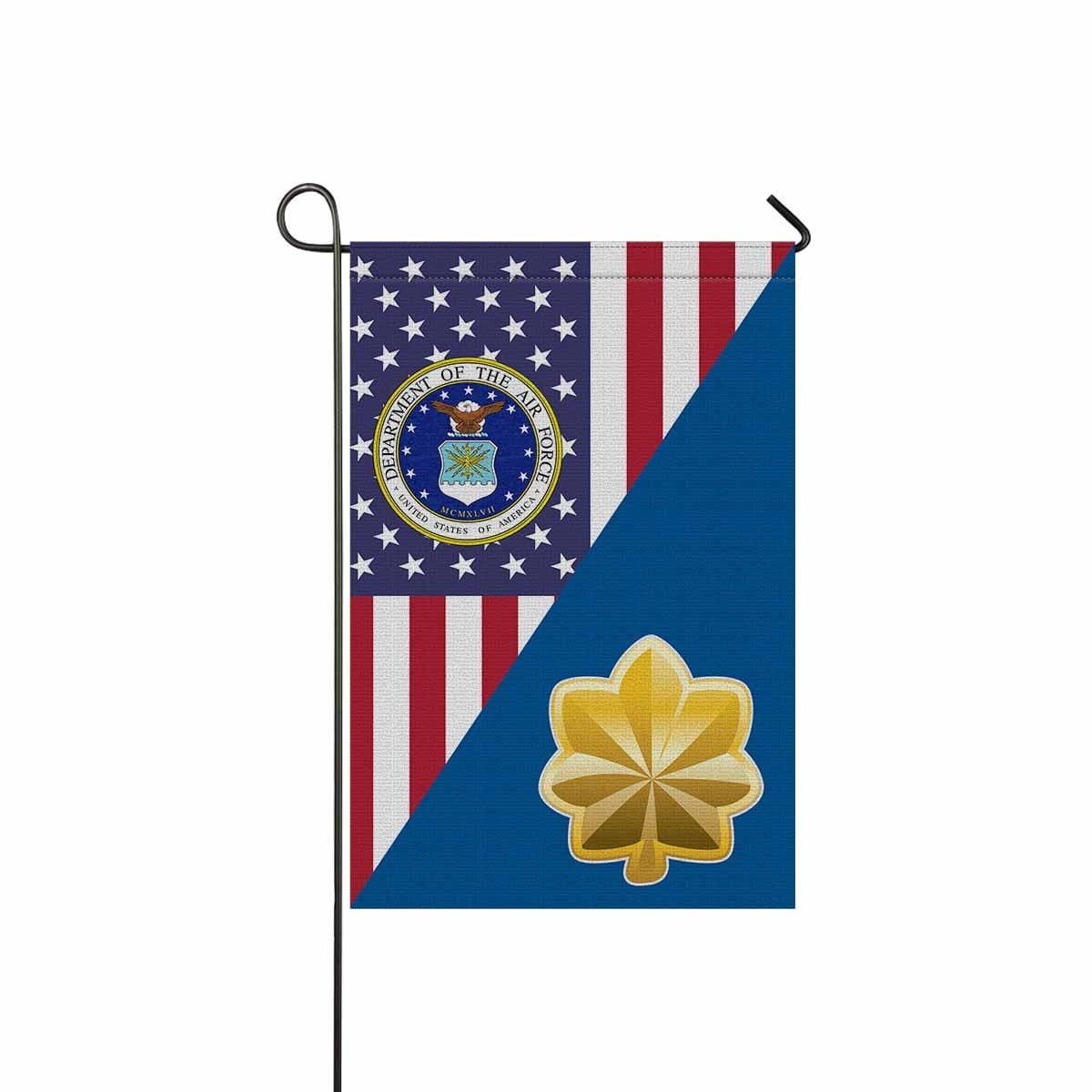 US Air Force O-4 Major Maj O4 Field Officer Garden Flag/Yard Flag 12 inches x 18 inches Twin-Side Printing-GDFlag-USAF-Ranks-Veterans Nation