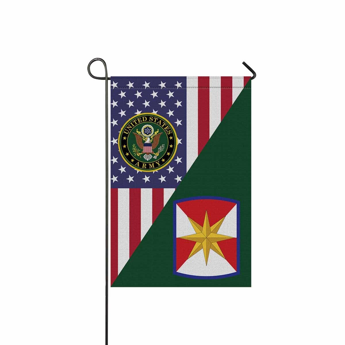 US ARMY 347TH REGIONAL SUPPORT GROUP Garden Flag/Yard Flag 12 inches x 18 inches Twin-Side Printing-GDFlag-Army-CSIB-Veterans Nation