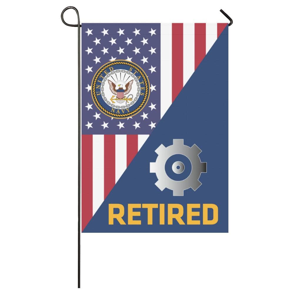 US Navy Engineman Navy EN Retired House Flag 28 inches x 40 inches Twin-Side Printing-HouseFlag-Navy-Rate-Veterans Nation