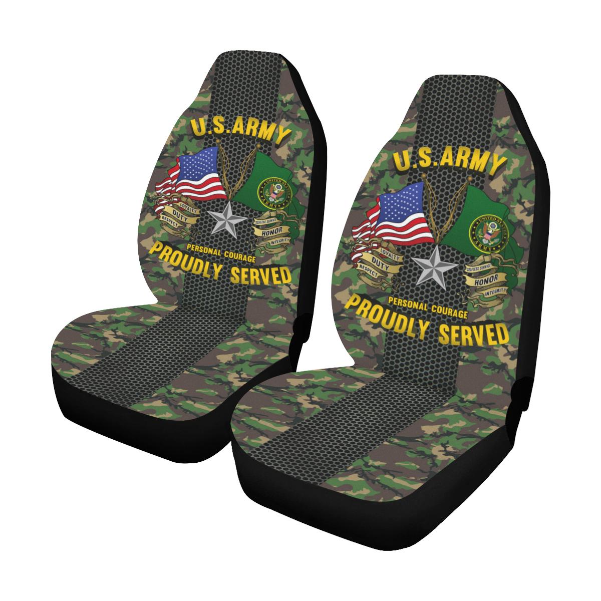 US Army O-7 Brigadier General O7 BG General Officer Car Seat Covers (Set of 2)-SeatCovers-Army-Ranks-Veterans Nation