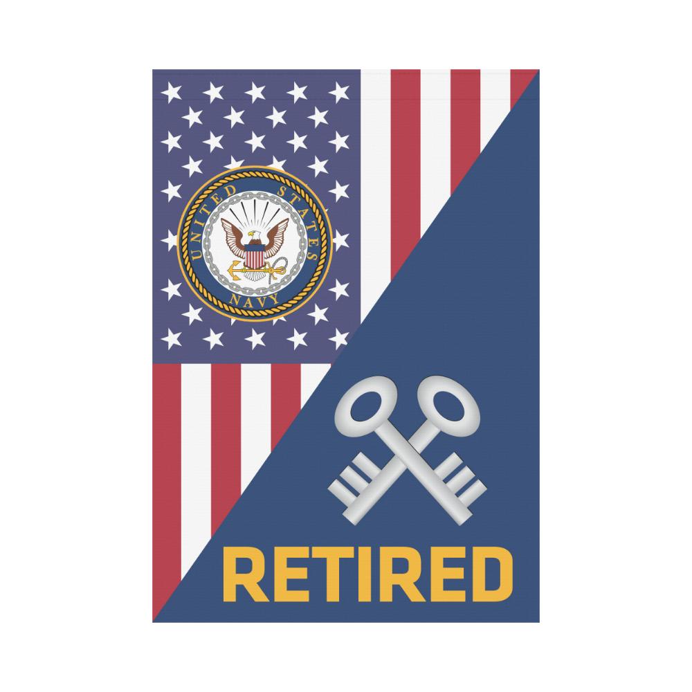 US Navy Storekeeper Navy SK Retired House Flag 28 inches x 40 inches Twin-Side Printing-HouseFlag-Navy-Rate-Veterans Nation