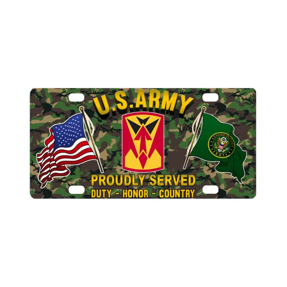 US ARMY 35TH AIR DEFENSE ARTILLERY BRIGADE CSIB - Classic License Plate-LicensePlate-Army-CSIB-Veterans Nation