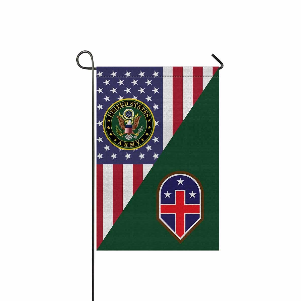 US ARMY 332 MEDICAL BRIGADE Garden Flag/Yard Flag 12 inches x 18 inches Twin-Side Printing-GDFlag-Army-CSIB-Veterans Nation