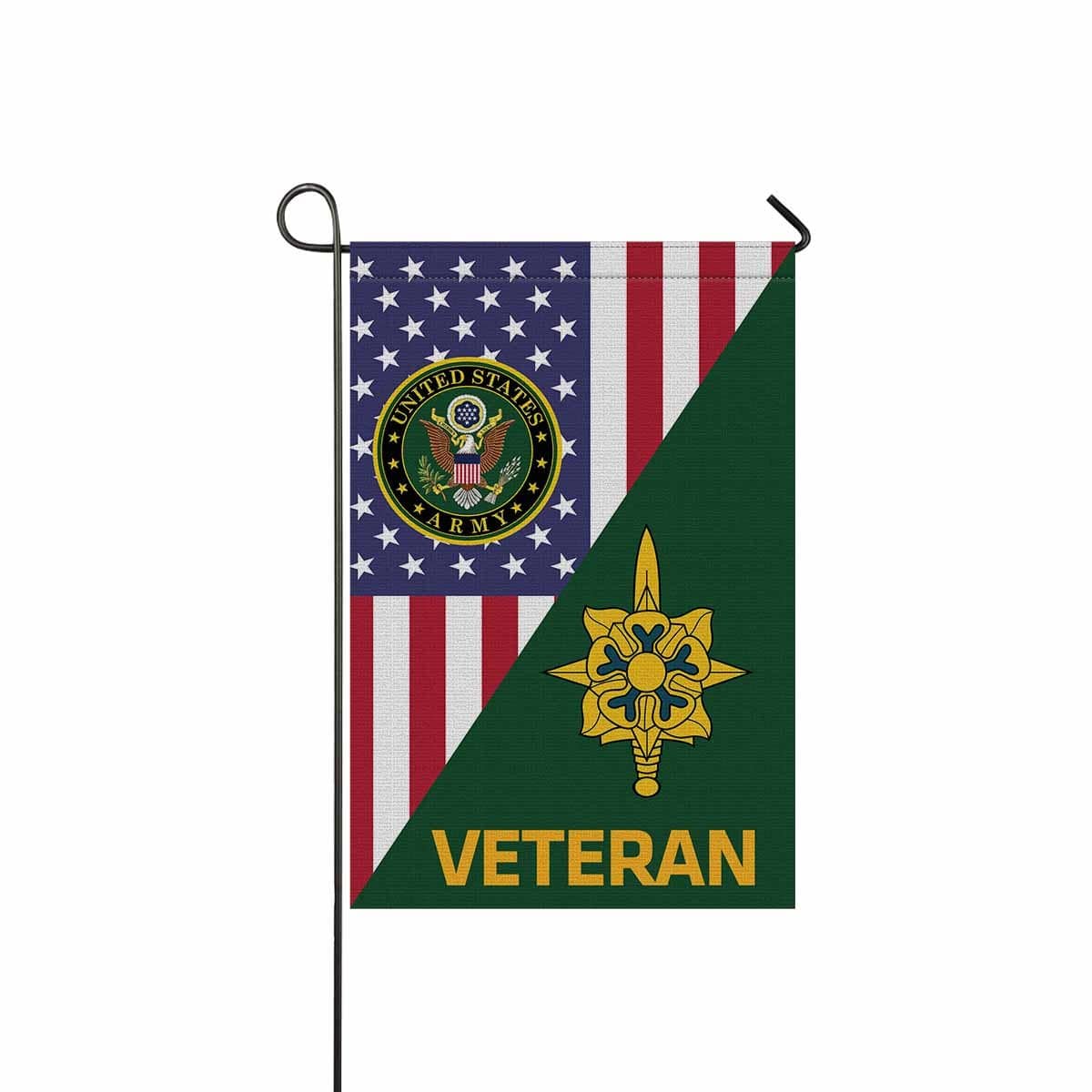 US Army Military Intelligence Branch Veteran Garden Flag/Yard Flag 12 Inch x 18 Inch Twin-Side Printing-GDFlag-Army-Branch-Veterans Nation