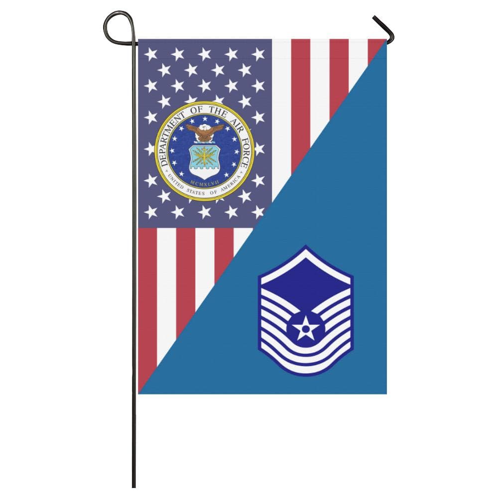 US Air Force E-8 Old Style House Flag 28 inches x 40 inches Twin-Side Printing-HouseFlag-USAF-Ranks-Veterans Nation