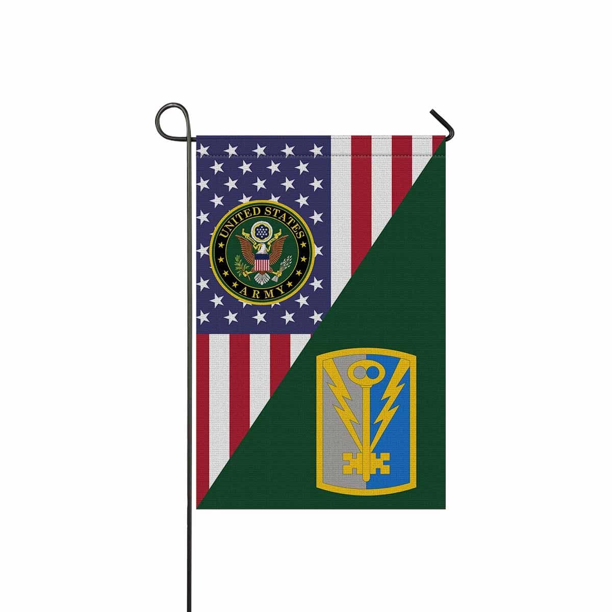 US ARMY 501 MILITARY INTELLIGENCE BRIGADE Garden Flag/Yard Flag 12 inches x 18 inches Twin-Side Printing-GDFlag-Army-CSIB-Veterans Nation