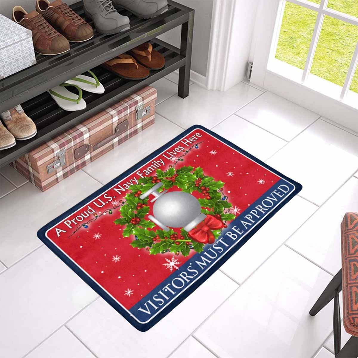 Navy Utilitiesman Navy UT - Visitors must be approved - Christmas Doormat-Doormat-Navy-Rate-Veterans Nation