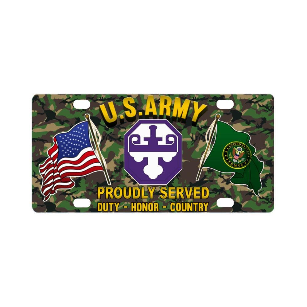 US ARMY 352 CIVIL AFFAIRS COMMAND- Classic License Plate-LicensePlate-Army-CSIB-Veterans Nation