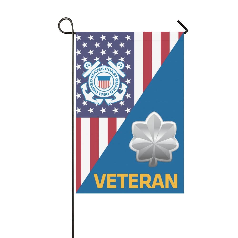 US Coast Guard O-5 Commander O5 CDR Senior Officer Veteran Garden Flag/Yard Flag 12 inches x 18 inches-GDFlag-USCG-Officer-Veterans Nation