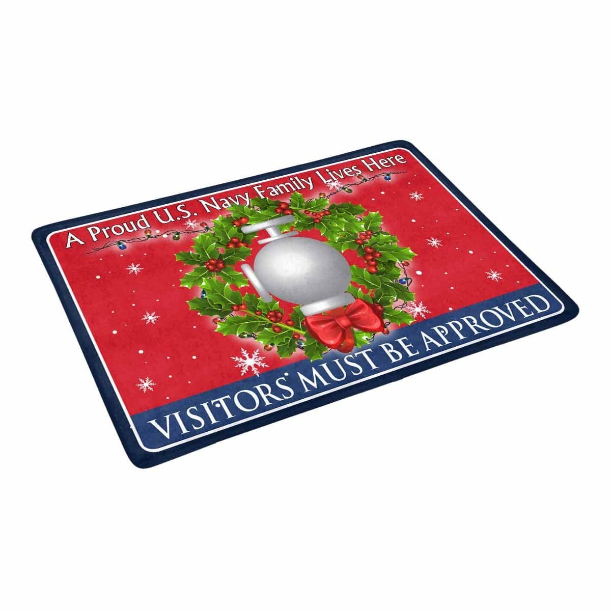 Navy Utilitiesman Navy UT - Visitors must be approved - Christmas Doormat-Doormat-Navy-Rate-Veterans Nation