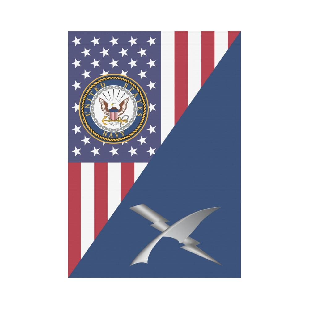 US Navy Cryptologic technician Navy CT House Flag 28 inches x 40 inches Twin-Side Printing-HouseFlag-Navy-Rate-Veterans Nation