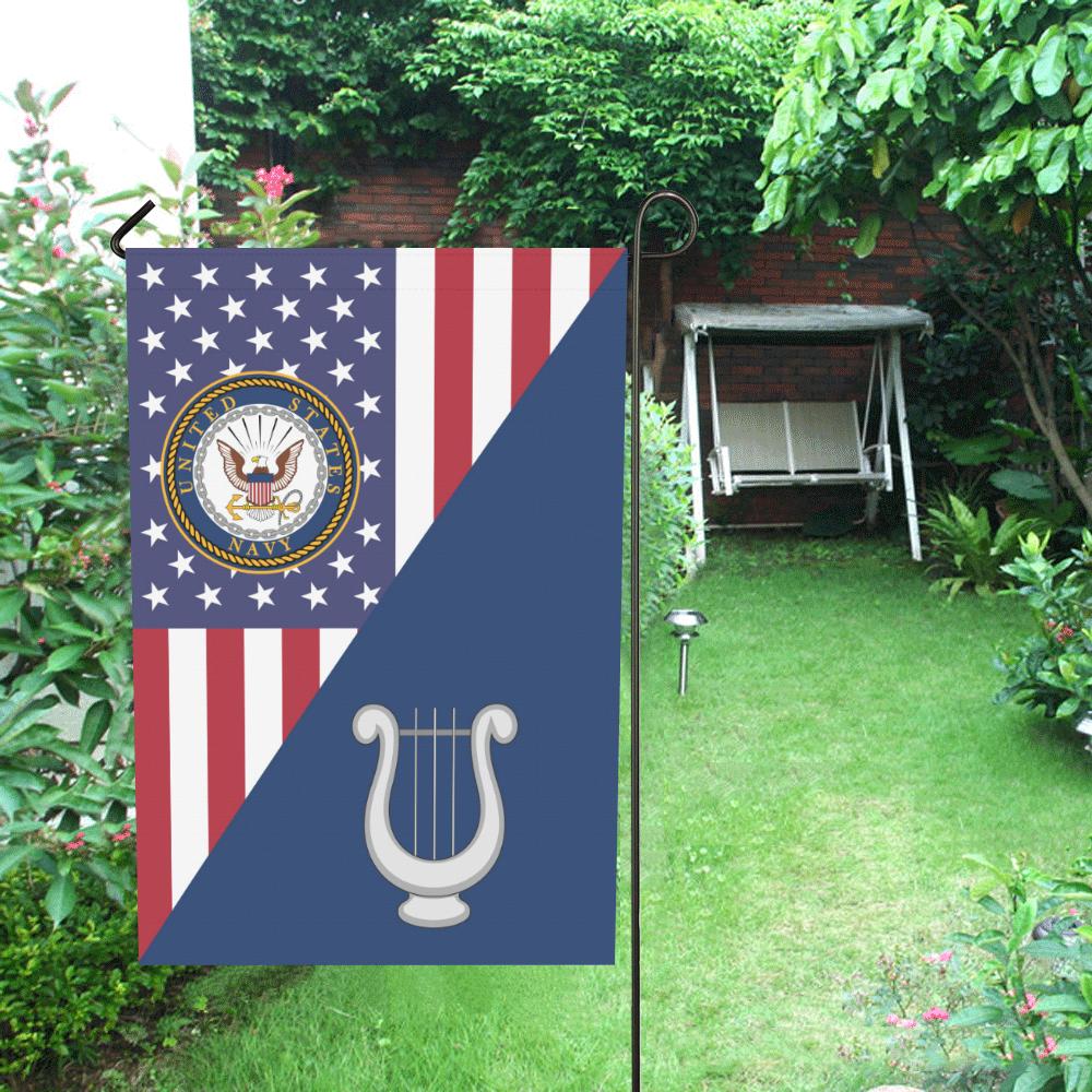 US Navy Musician Navy MU House Flag 28 inches x 40 inches Twin-Side Printing-HouseFlag-Navy-Rate-Veterans Nation