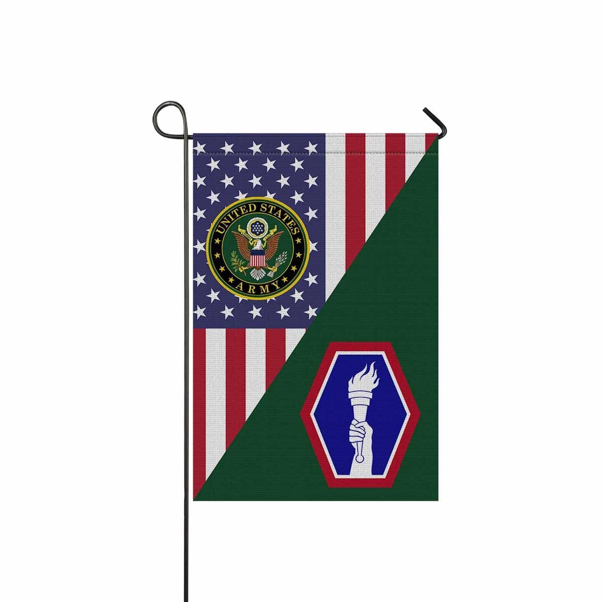 US ARMY 442 INFANTRY REGIMENT Garden Flag/Yard Flag 12 inches x 18 inches Twin-Side Printing-GDFlag-Army-CSIB-Veterans Nation