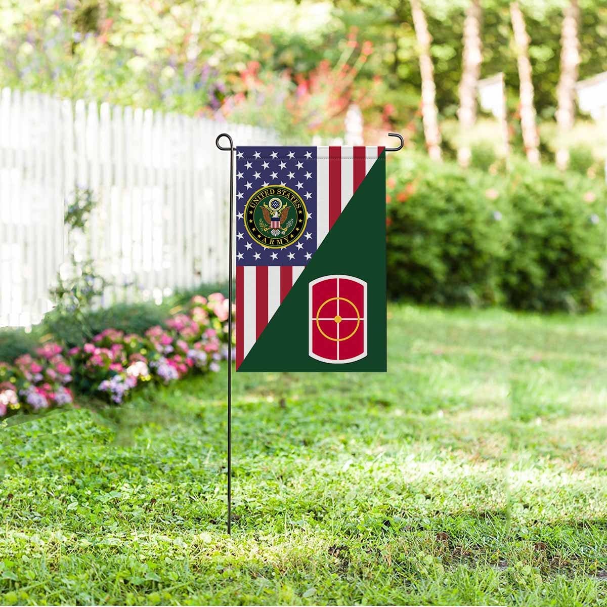 US ARMY 420TH ENGINEER BRIGADE Garden Flag/Yard Flag 12 inches x 18 inches Twin-Side Printing-GDFlag-Army-CSIB-Veterans Nation