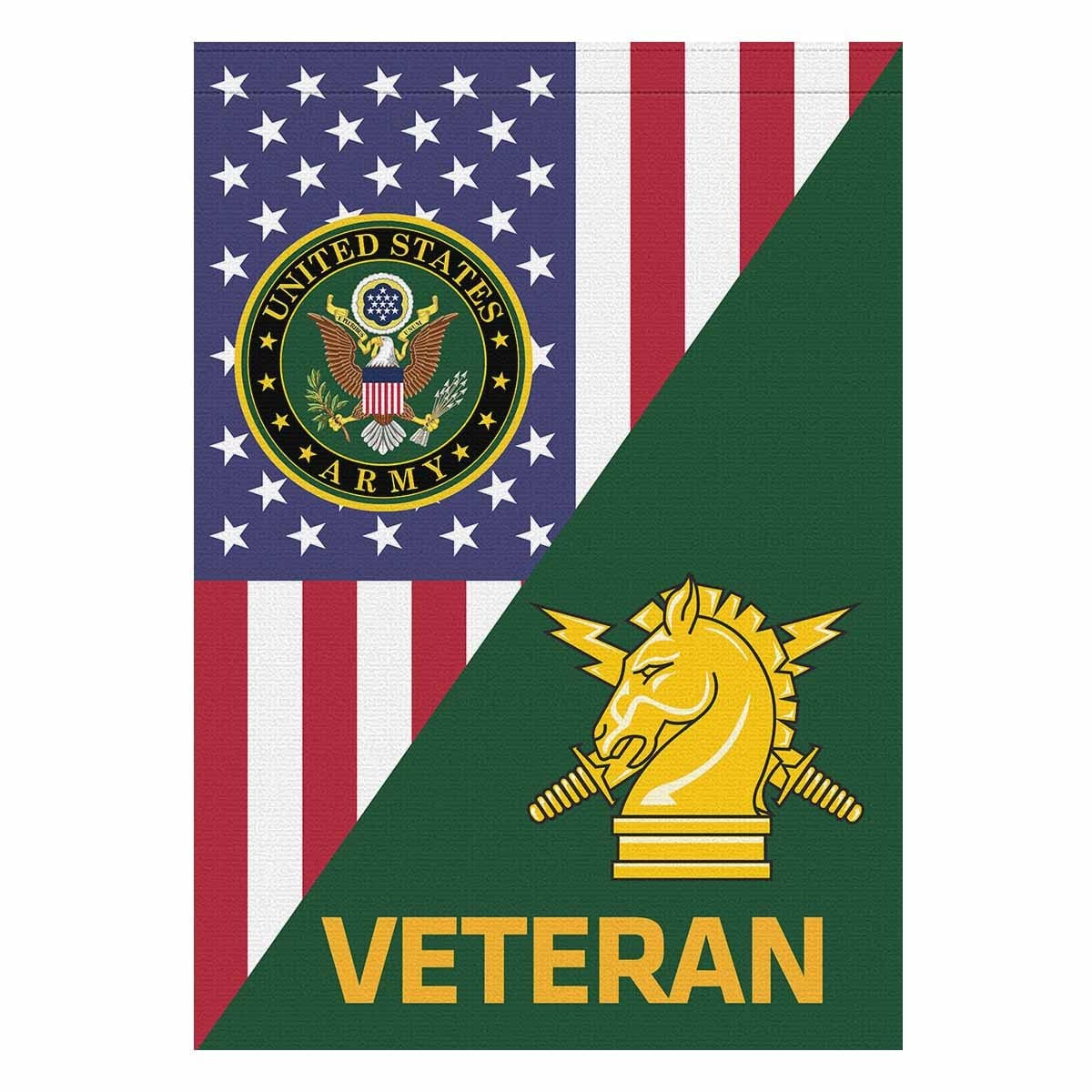 US Army Psychological Ops Veteran House Flag 28 Inch x 40 Inch Twin-Side Printing-HouseFlag-Army-Branch-Veterans Nation