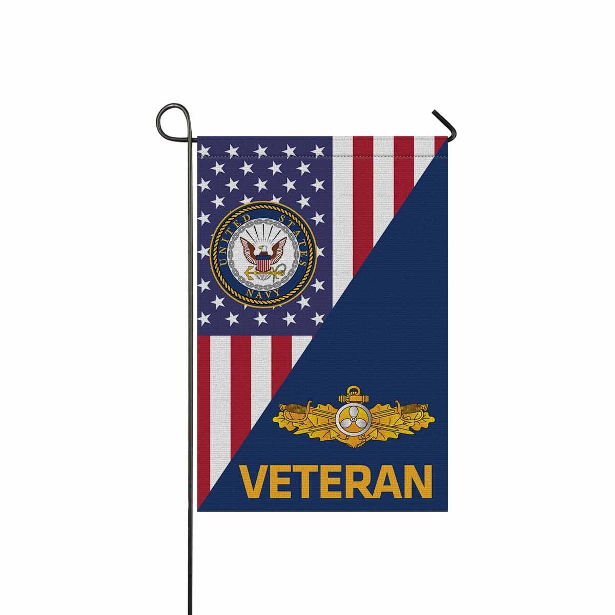 US Navy Engineering Duty Officer Veteran Garden Flag/Yard Flag 12 inches x 18 inches Twin-Side Printing-GDFlag-Navy-Badge-Veterans Nation