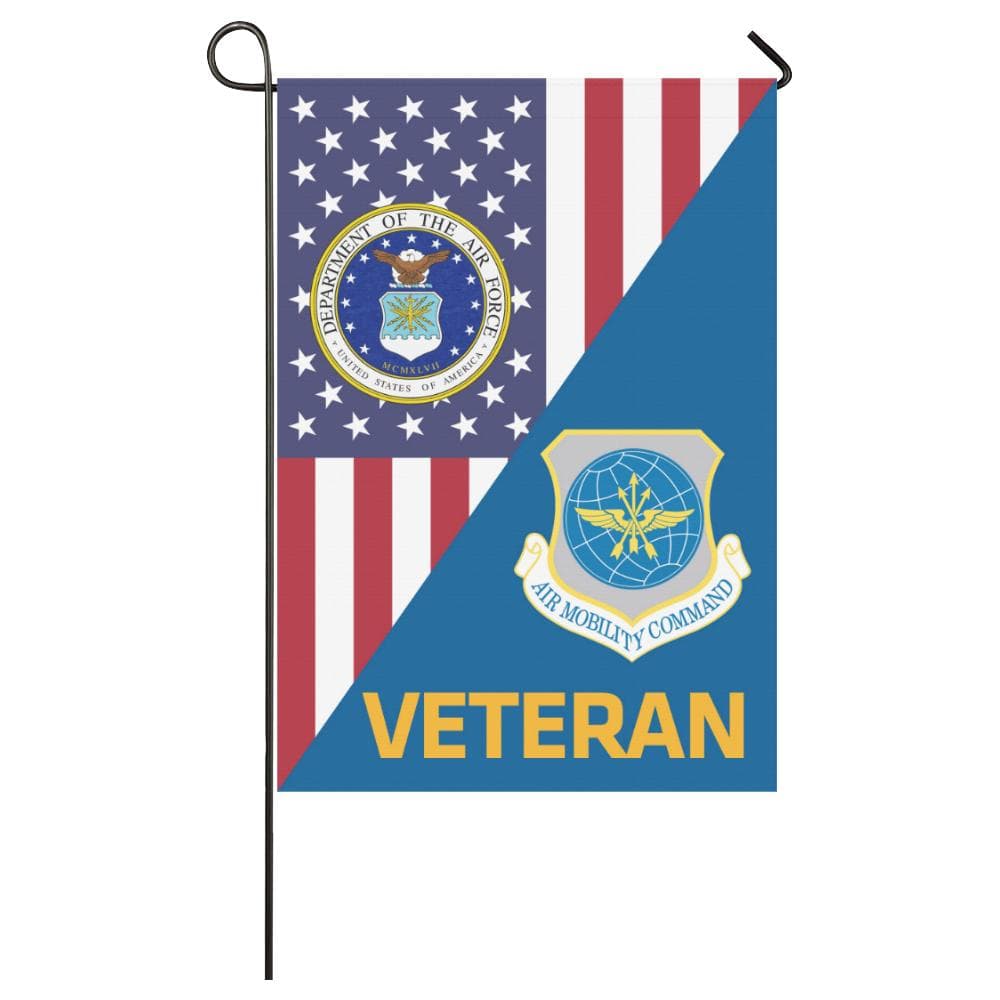 US Air Force Air Mobility Command Veteran House Flag 28 inches x 40 inches Twin-Side Printing-HouseFlag-USAF-Shield-Veterans Nation