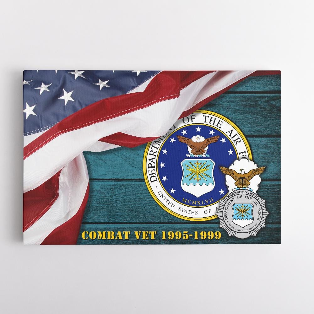 Personalized Canvas 1.5in Frame - USA Flag With Military Ranks/Insignia - Personalized Name & Ranks Wood Background-Canvas-Personalized-AllBranch-Veterans Nation