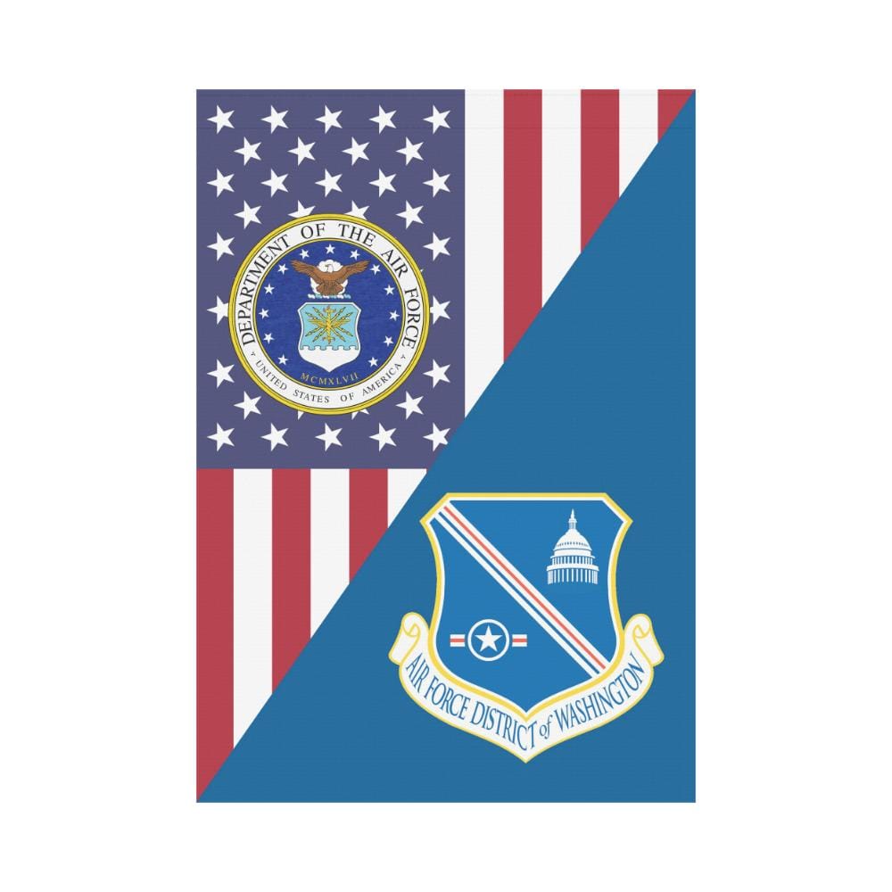 US Air Force District of Washington House Flag 28 inches x 40 inches Twin-Side Printing-HouseFlag-USAF-Shield-Veterans Nation