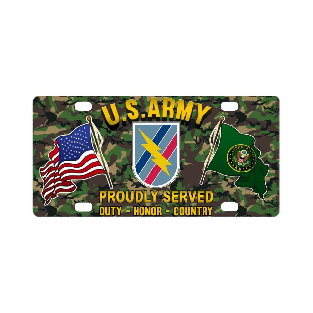 US ARMY 48TH INFANTRY BRIGADE COMBAT TEAM- Classic License Plate-LicensePlate-Army-CSIB-Veterans Nation