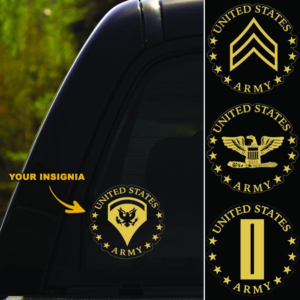 US Army Insignia Clear Stickers-Decal-Army-Veterans Nation