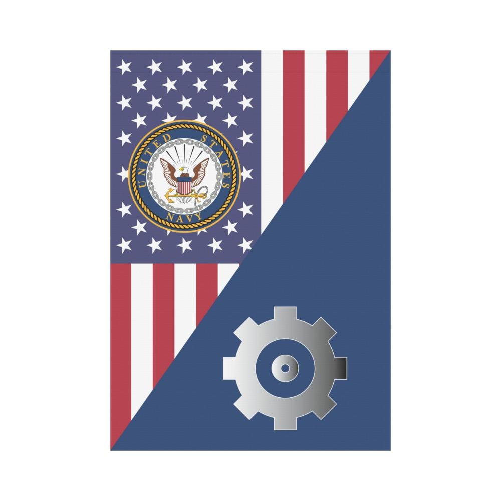 US Navy Engineman Navy EN House Flag 28 inches x 40 inches Twin-Side Printing-HouseFlag-Navy-Rate-Veterans Nation