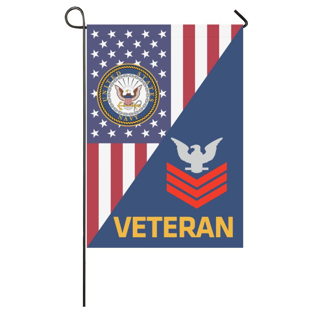 US Navy E-6 Petty Officer First Class E6 PO1 Red Stripe Collar Device Veteran House Flag 28 inches x 40 inches Twin-Side Printing-HouseFlag-Navy-Collar-Veterans Nation