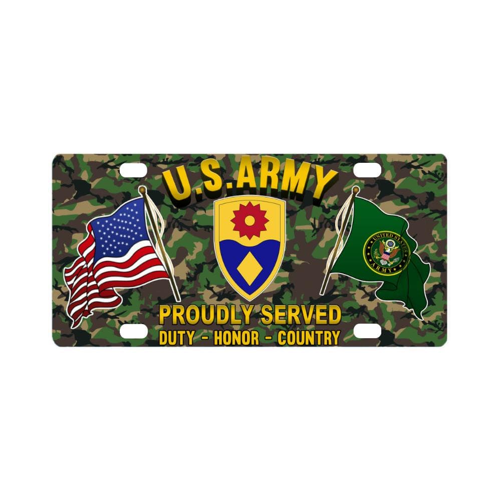 US ARMY 49TH MILITARY POLICE BRIGADE- Classic License Plate-LicensePlate-Army-CSIB-Veterans Nation