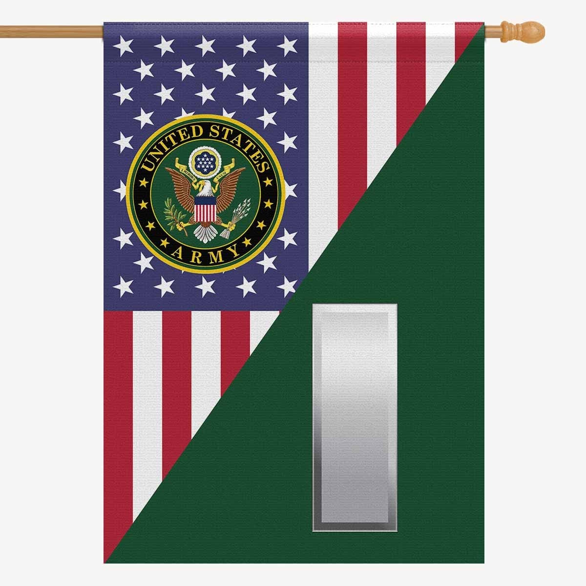 US Army O-2 First Lieutenant O2 1LT House Flag 28 Inch x 40 Inch 2-Side Printing-HouseFlag-Army-Ranks-Veterans Nation