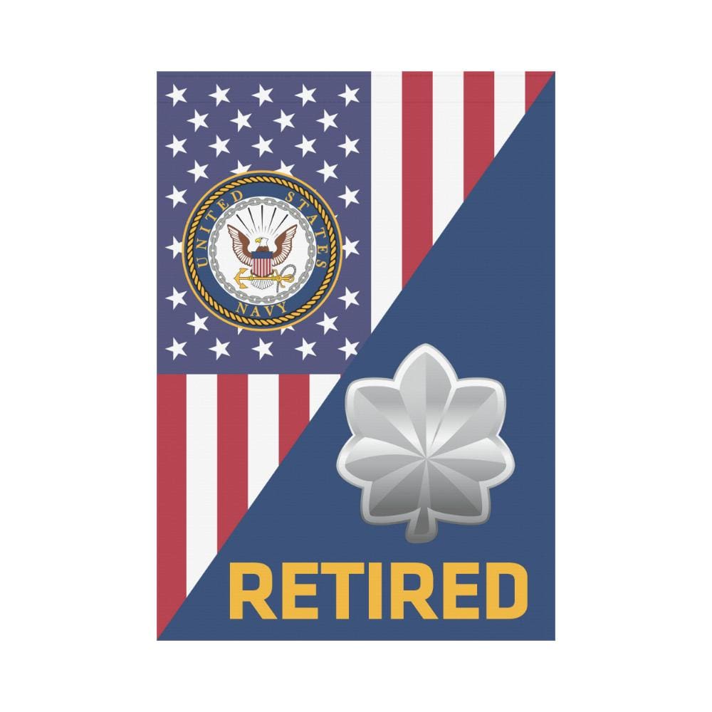 US Navy O-5 Commander O5 CDR Senior Officer Retired House Flag 28 inches x 40 inches Twin-Side Printing-HouseFlag-Navy-Officer-Veterans Nation