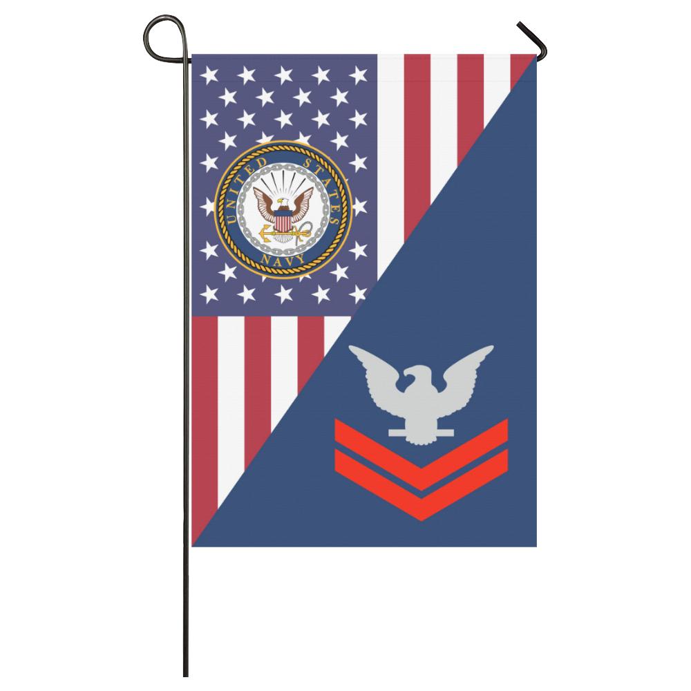 US Navy E-5 Petty Officer Second Class E5 PO2 Coll House Flag 28 inches x 40 inches-HouseFlag-Navy-Collar-Veterans Nation