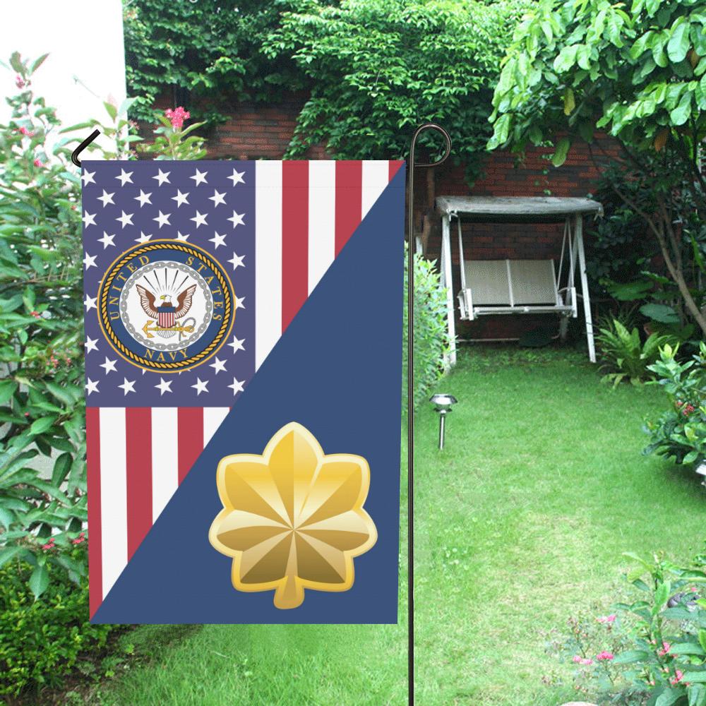 US Navy O-4 Lieutenant Commander O4 LCDR Garden Flag/Yard Flag 12 inches x 18 inches Twin-Side Printing-GDFlag-Navy-Officer-Veterans Nation