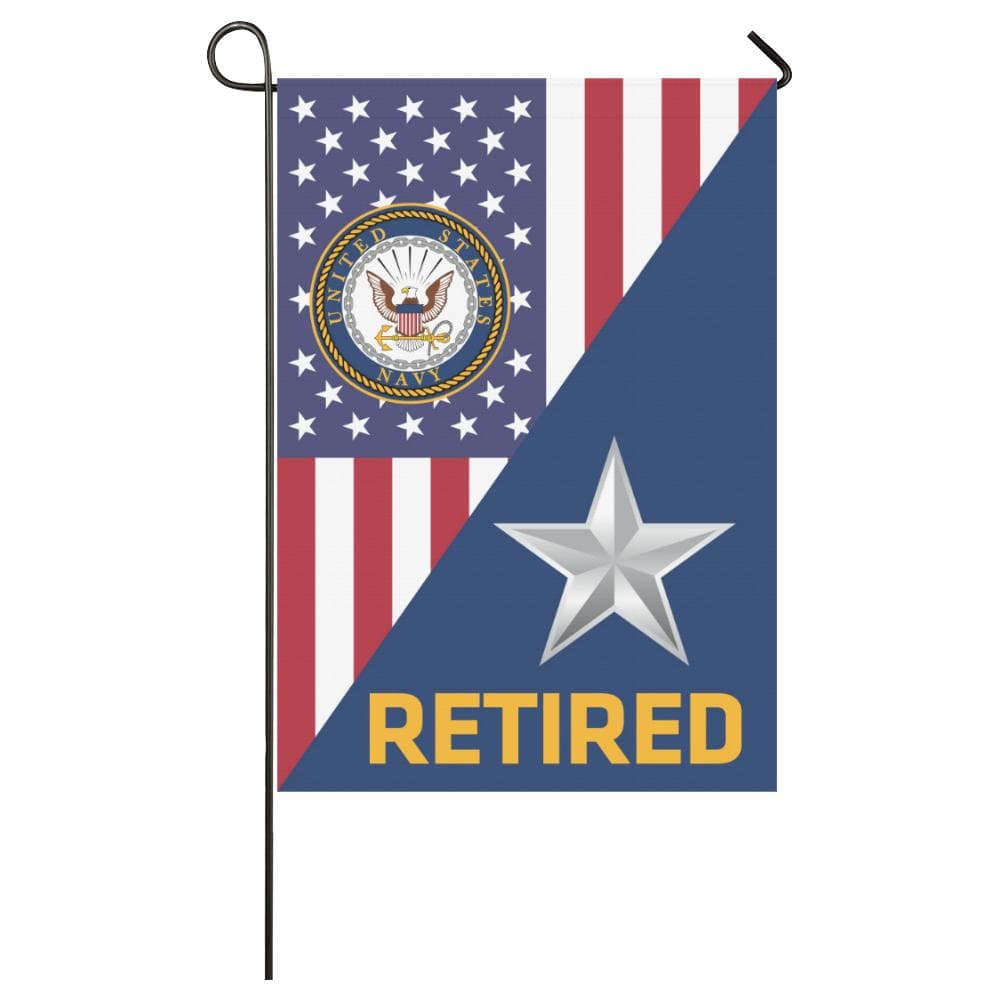 US Navy O-7 Rear Admiral Lower Half O7 RDML Retired House Flag 28 inches x 40 inches Twin-Side Printing-HouseFlag-Navy-Officer-Veterans Nation