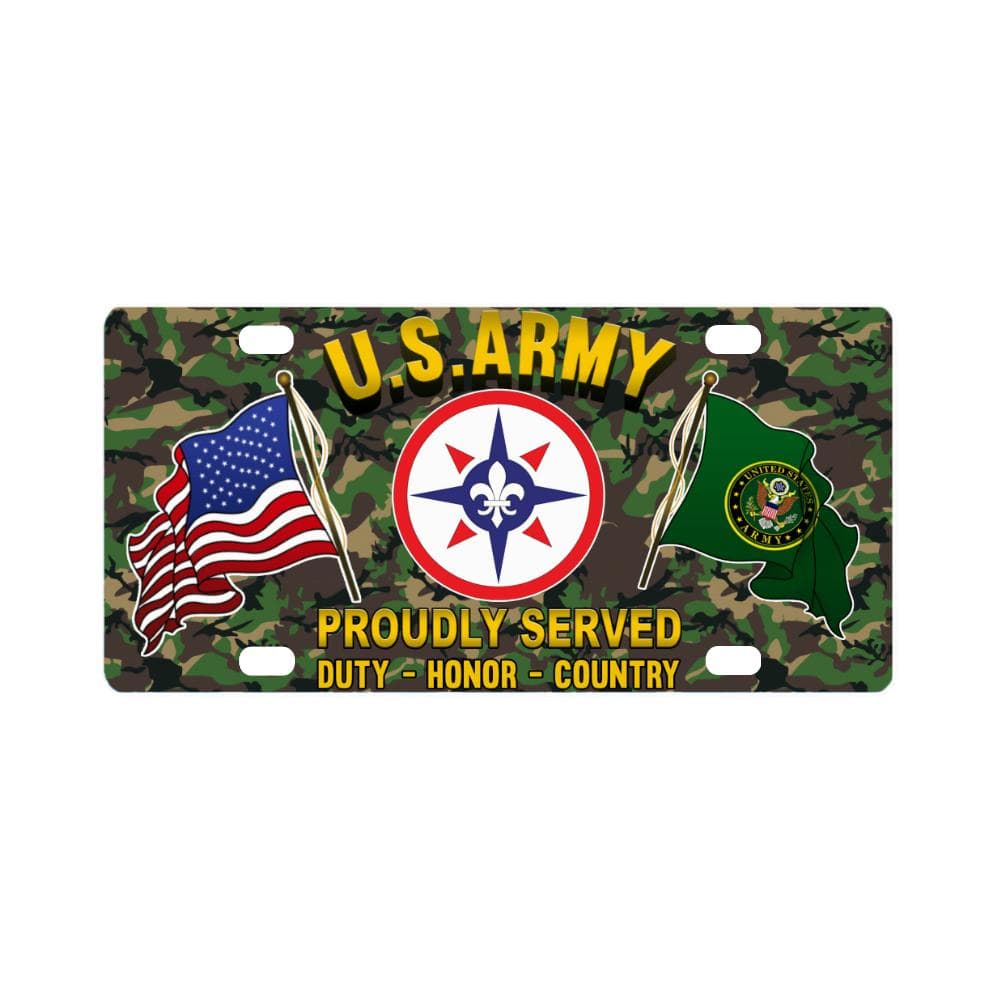 US ARMY 316TH SUSTAINMENT COMMAND- Classic License Plate-LicensePlate-Army-CSIB-Veterans Nation