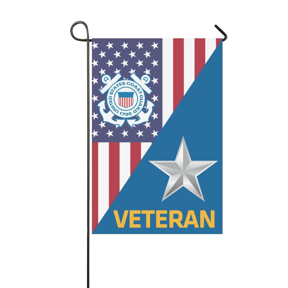 US Coast Guard O-7 Rear Admiral Lower Half O7 DRML Veteran Garden Flag/Yard Flag 12 inches x 18 inches-GDFlag-USCG-Officer-Veterans Nation