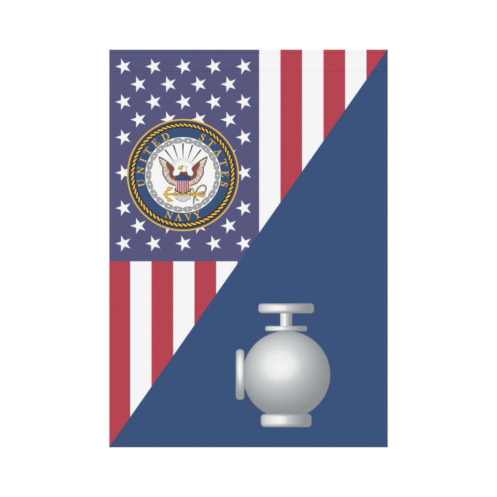 US Navy Utilitiesman Navy UT House Flag 28 inches x 40 inches Twin-Side Printing-HouseFlag-Navy-Rate-Veterans Nation