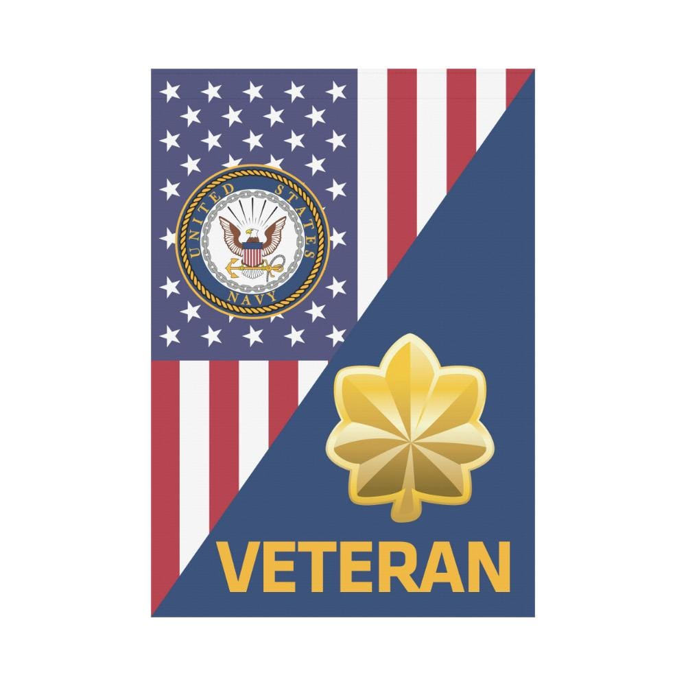 US Navy O-4 Lieutenant Commander O4 LCDR Veteran House Flag 28 inches x 40 inches Twin-Side Printing-HouseFlag-Navy-Officer-Veterans Nation