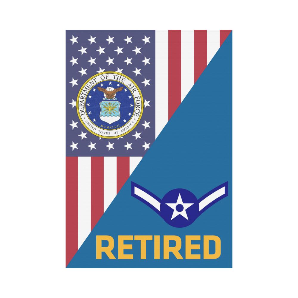 US Air Force E-2 Airman Amn Retired House Flag 28 inches x 40 inches Twin-Side Printing-HouseFlag-USAF-Ranks-Veterans Nation